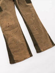 Flare Jeans Brown Front - 212444